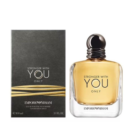 EMPORIO ARMANI STRONGER WITH YOU ONLY EAU DE TOILETTE SPRAY-3.4oz (MEN)
