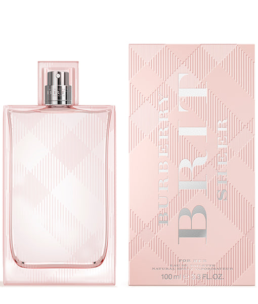 BURBERRY BRIT SHEER EAU DE TOILETTE SPRAY-3.3oz (WOMEN)