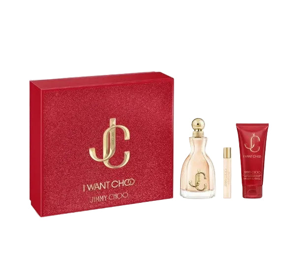 JIMMY CHOO I WANT CHOO EAU DE PARFUM-SET 3PCS